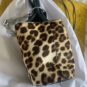 Alexander Wang bucket bag leopard